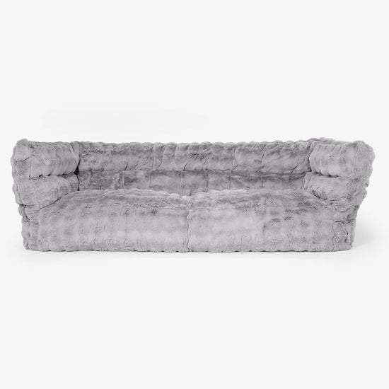 3 Személyes Albert Babzsák-Kanapé 2.0 - Műszőrme Buborék Szürke 01