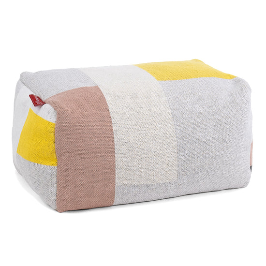 Kis Lábtartó - Kötött Színblokk Szürke 01