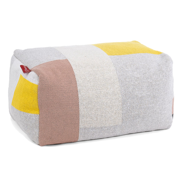 Kis Lábtartó - Kötött Színblokk Szürke 01