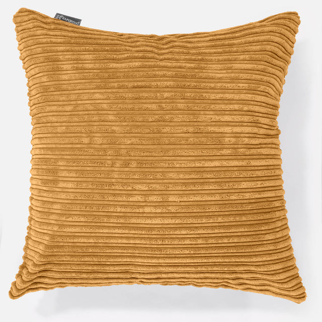Extra Nagypárnahuzat 70 x 70cm - Klasszikus Kordbársony Arany Méz 01