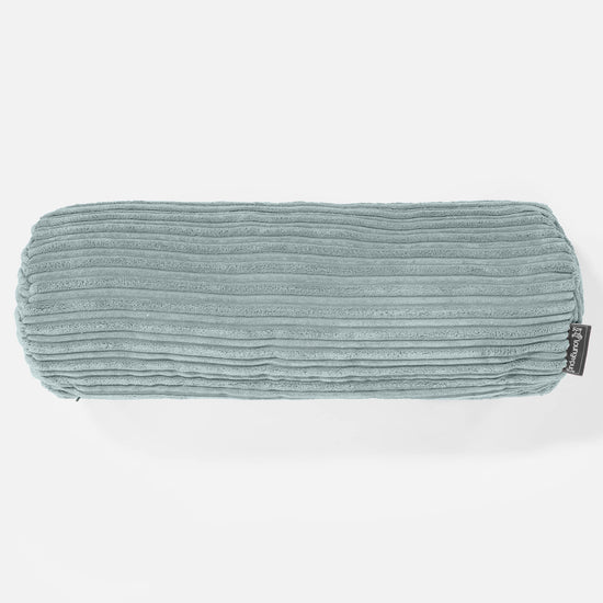 Hengerpárnahuzat 20 x 55cm - Klasszikus Kordbársony Mentazöld 02