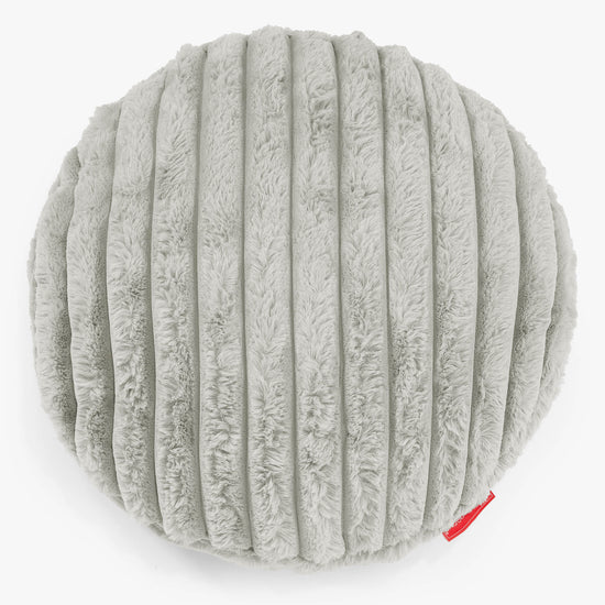 Kerek Párnahuzat 50cm - Ultra Plüss Kord Zsályazöld 01