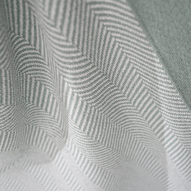 Dísztakaró / Pléd Kanapéhoz - Kötött Halcsont Kacsa Tojás Kék 03