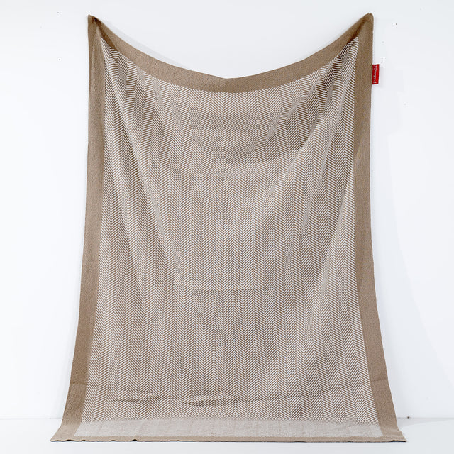 Dísztakaró / Pléd Kanapéhoz - Kötött Halcsont Kő 01