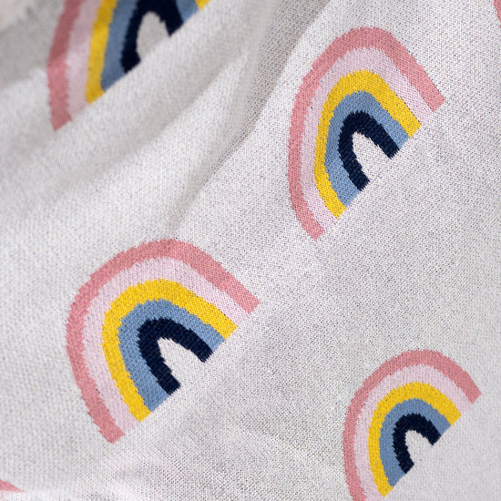 Dísztakaró / Pléd Kanapéhoz - Kötött Szivárvány 02