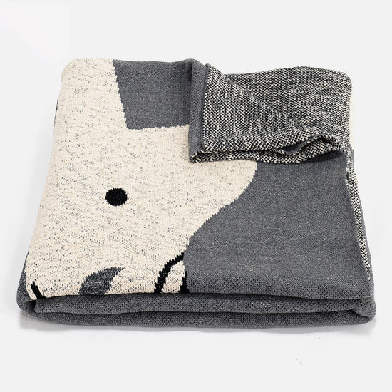 Dísztakaró / Pléd Kanapéhoz - Kötött Szóló unikornis 03