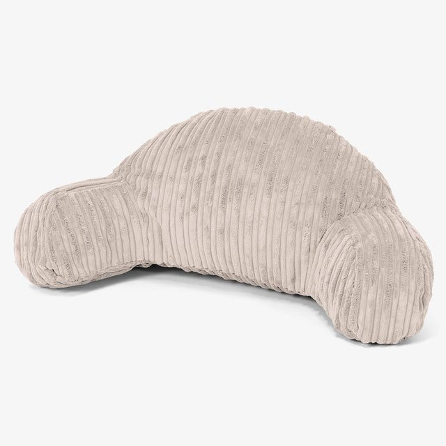 Magas Háttámlájú Olvasópárna Gyermekeknek - Klasszikus Kordbársony Elefántcsont 01