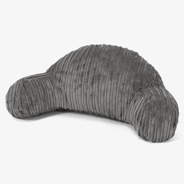 Magas Háttámlájú Olvasópárna Gyermekeknek - Klasszikus Kordbársony Grafitszürke 01