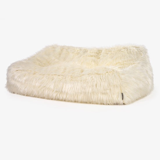 Sloucher Babzsák-Kanapé - Mongol Műszőrme Pávakék 01