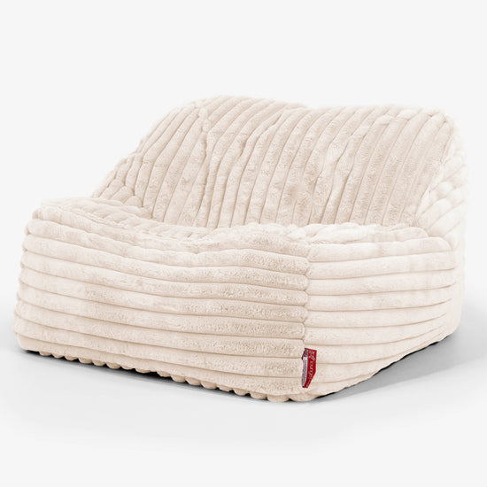 Sloucher Babzsákfotel - Ultra Plüss Kord Tejszín 01