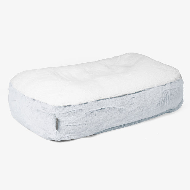 Sloucher Közepes Méretű Kutyaágy - Sztintetikus Nyúlszőr Fakó Kék 01