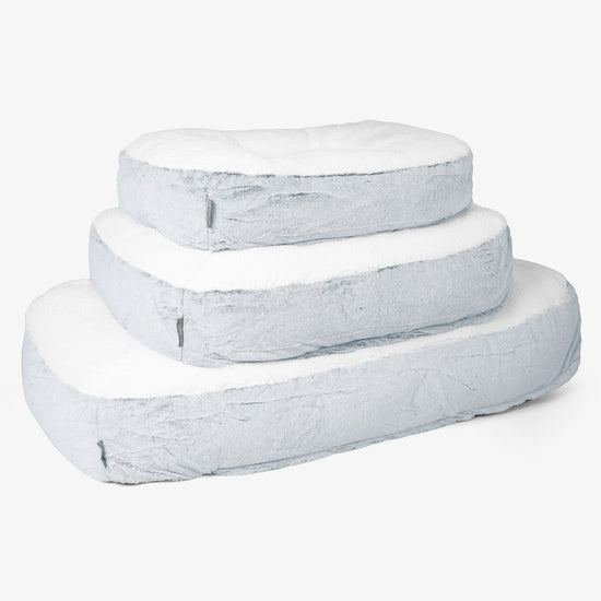 Sloucher Közepes Méretű Kutyaágy - Sztintetikus Nyúlszőr Fakó Kék 02