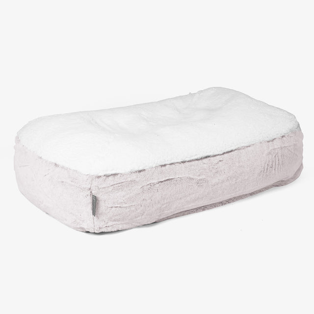 Sloucher Közepes Méretű Kutyaágy - Sztintetikus Nyúlszőr Fakó Rózsaszínű 01