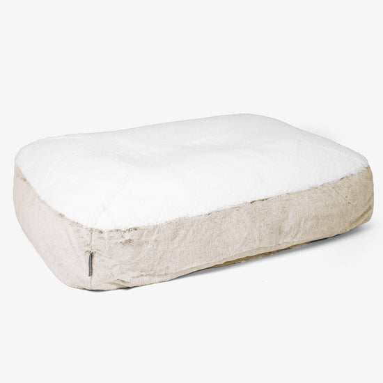 Sloucher Nagy Méretű Kutyaágy - Sztintetikus Nyúlszőr Aranybarna 01