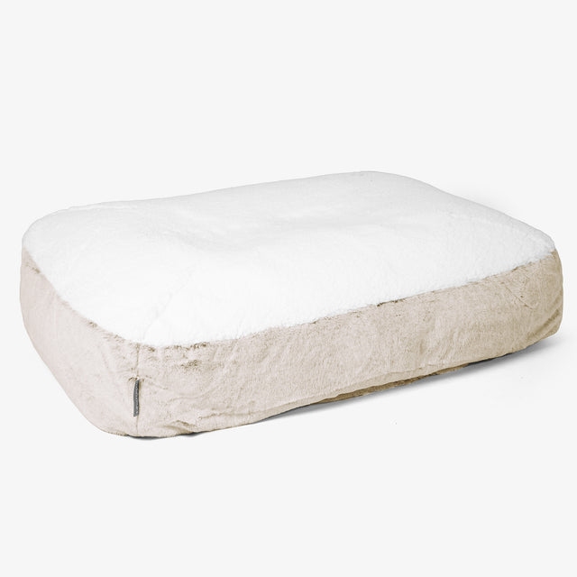 Sloucher Nagy Méretű Kutyaágy - Sztintetikus Nyúlszőr Aranybarna 01