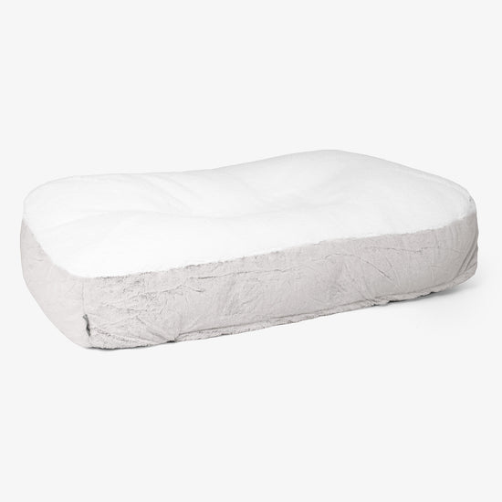 Sloucher XL Kutyaágy - Sztintetikus Nyúlszőr Világosszürke 01