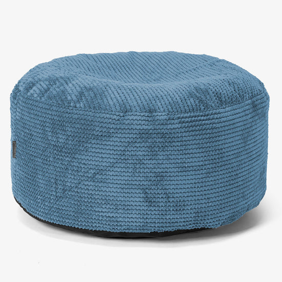 Tálcás Ottoman Puff - Pompon Égszínkék - 02