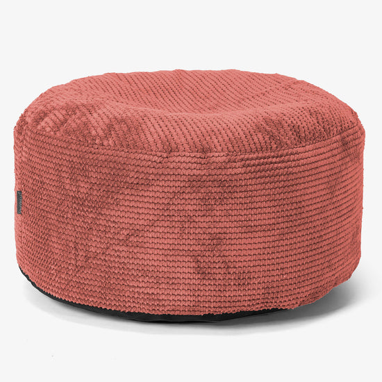 Tálcás Ottoman Puff - Pompon Tökorange - 02