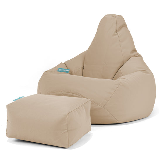 SoleiStorm™ Ultra 2000 h+ Háttámlás babzsákfotel - Olefin Bézs 01