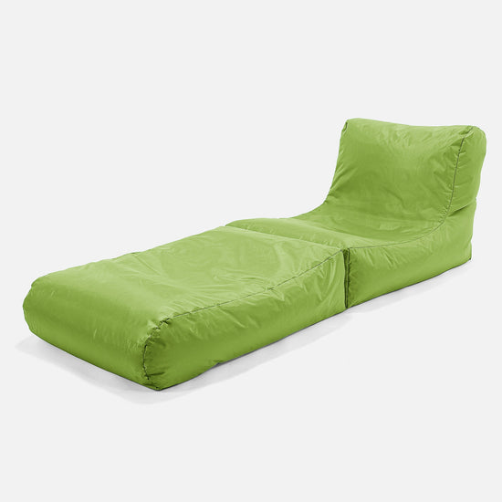 Összehajtható Napozó Babzsák-Klubfotel - SmartCanvas™ Zöldcitrom 02