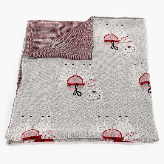 Gyermek Dísztakaró / Pléd Kanapéhoz - 100% Luxuskivitelű Kötött Láma 01