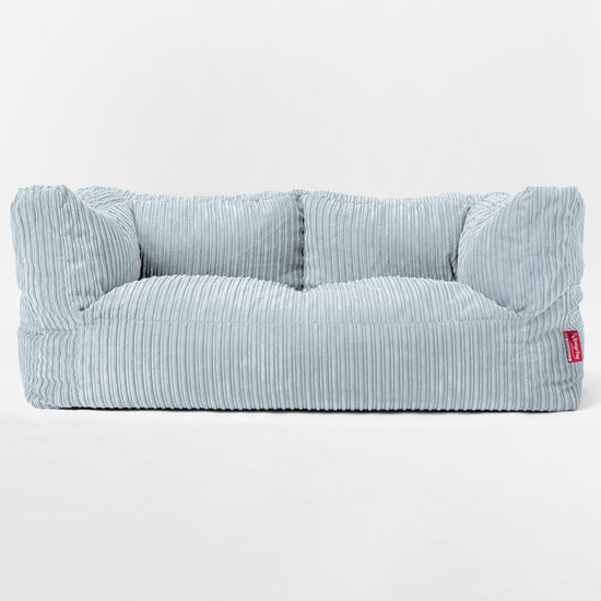 2 Személyes Albert Babzsák-Kanapé - Klasszikus Kordbársony Babakék 01