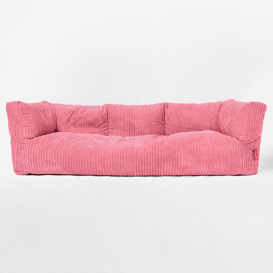 3 Személyes Albert Babzsák-Kanapé - Klasszikus Kordbársony Korall 01