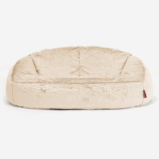 Bubblez Babzsák-Kanapé - Sztintetikus Nyúlszőr Fehér 01