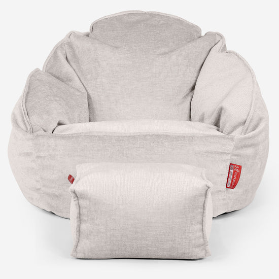 Bubblez Babzsákfotel - Zsenília Tejszín 02