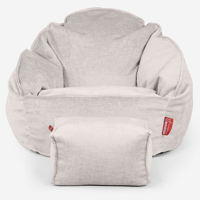 Bubblez Babzsákfotel - Zsenília Tejszín 02