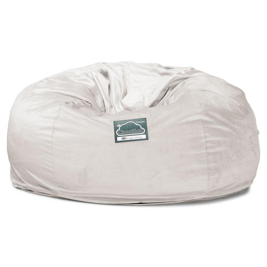 Cloudsac 1010 Óriás Memóriahabos XXL Babzsák-Kanapé - Bársony Ezüst 05
