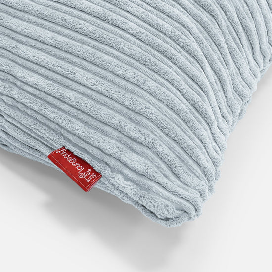 XL Négyszögletű Párna 40 x 80cm - Klasszikus Kordbársony Babakék 02