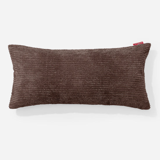 XL Négyszögletű Párna 40 x 80cm - Pompon Csokoládé 01