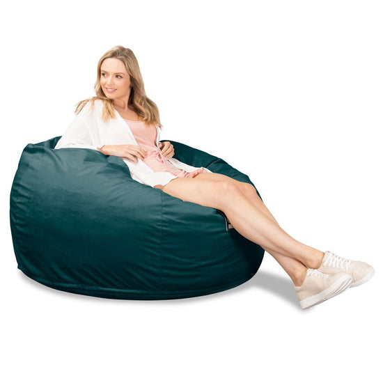 Cloudsac 510 XL Nagyméretű Memóriahabos Babzsák - Bársony Pávakék 03