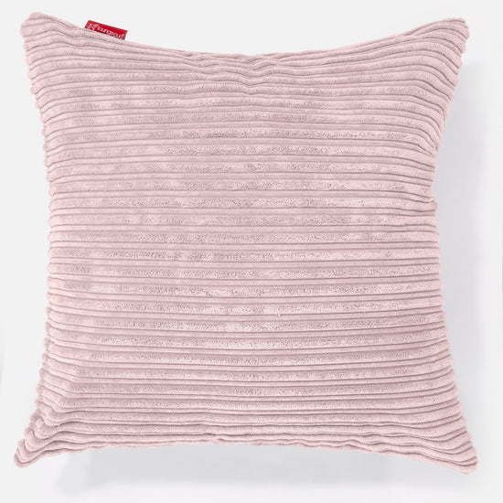 Extra Nagypárnahuzat 70 x 70cm - Klasszikus Kordbársony Pirosító Rózsaszín 01