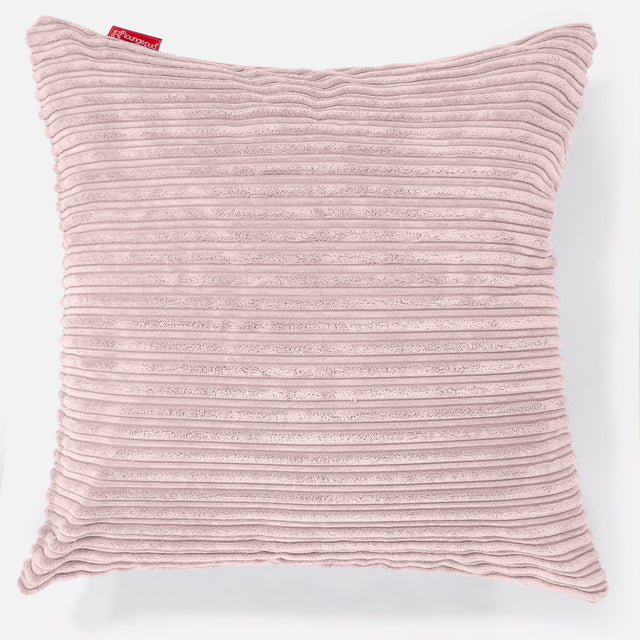 Extra Nagypárnahuzat 70 x 70cm - Klasszikus Kordbársony Pirosító Rózsaszín 01