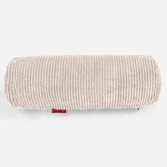 Hengerpárnahuzat 20 x 55cm - Pompon Elefántcsont 02