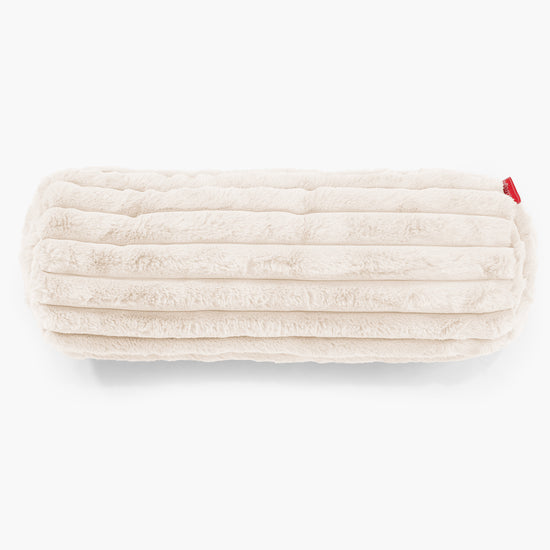 Hengerpárnahuzat 20 x 55cm - Ultra Plüss Kord Tejszín 02