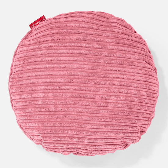 Kerek Párnahuzat 50cm - Klasszikus Kordbársony Korall 01