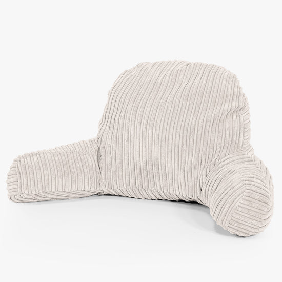 Magas Háttámlájú Olvasópárna - Klasszikus Kordbársony Elefántcsont 01