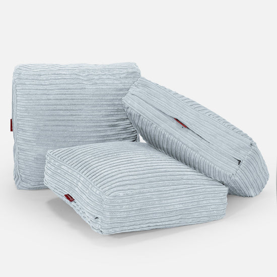 Padlópárna - Klasszikus Kordbársony Babakék 04