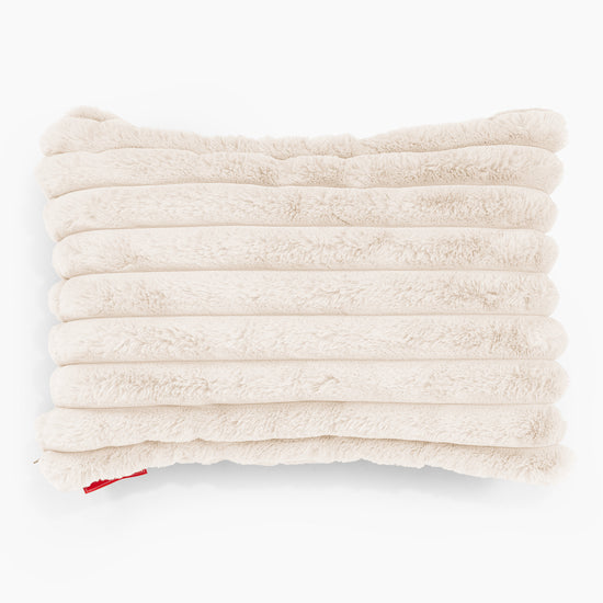 Párnahuzat 35 x 50cm - Ultra Plüss Kord Tejszín 01