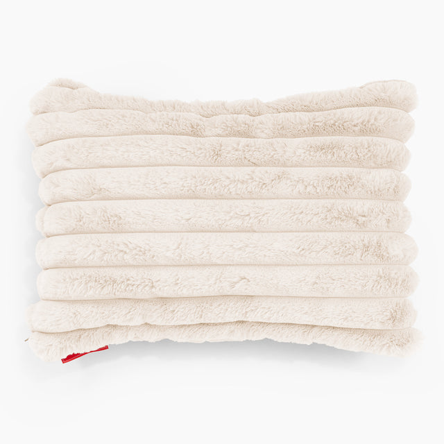 Párnahuzat 35 x 50cm - Ultra Plüss Kord Tejszín 01