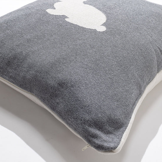 Párnahuzat 47 x 47cm - 100% Luxuskivitelű Kötött Nyúl 04