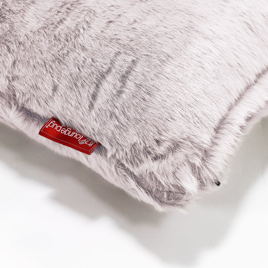 Párnahuzat 47 x 47cm - Sztintetikus Nyúlszőr Fakó Rózsaszínű 03