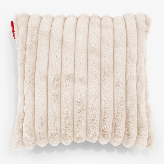 Párnahuzat 47 x 47cm - Ultra Plüss Kord Tejszín 01