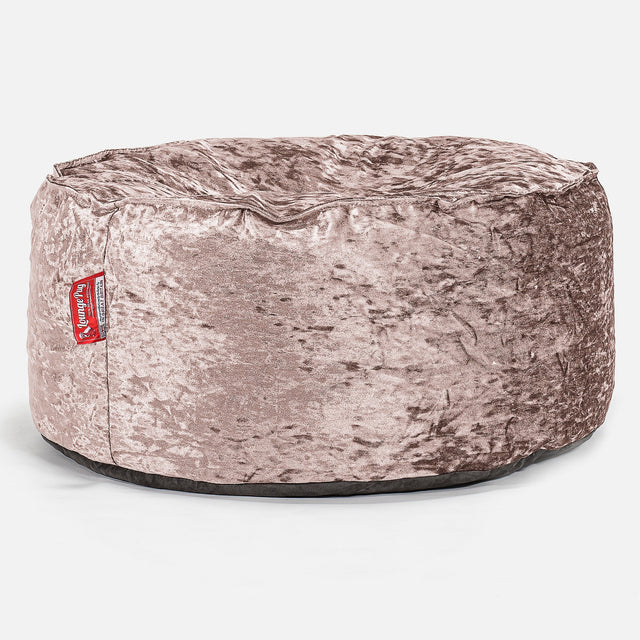 Nagyméretű, Kerek Puff - Retró Bársony Trüffel 01