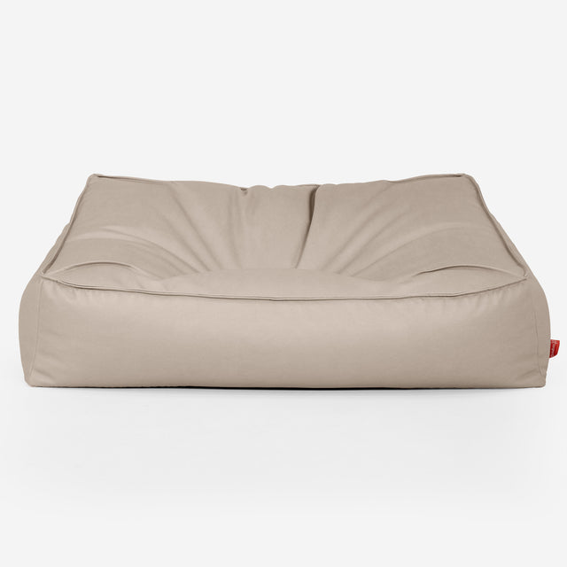 Sloucher Babzsák-Kanapé - Vegán Bőr Elefántcsont 01