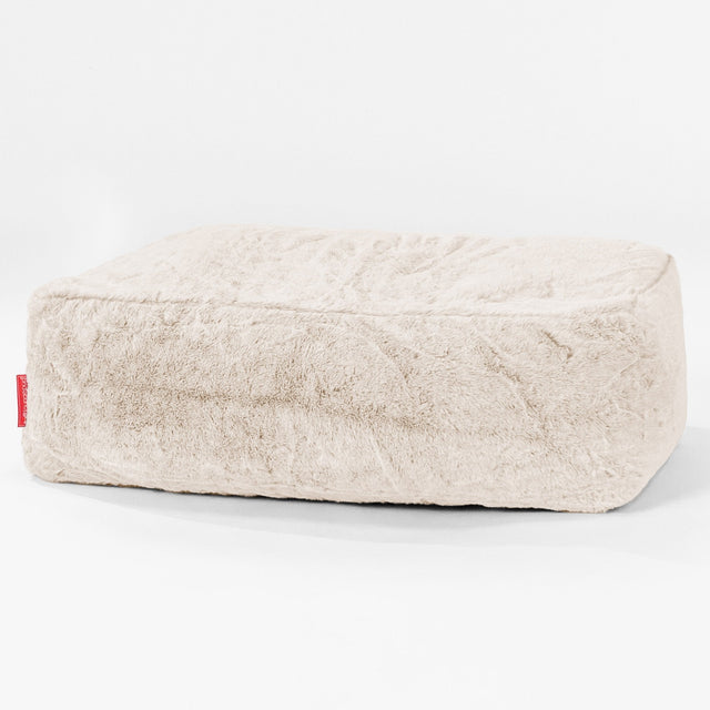 Nagy Lábtartó - Sztintetikus Nyúlszőr Fehér 01