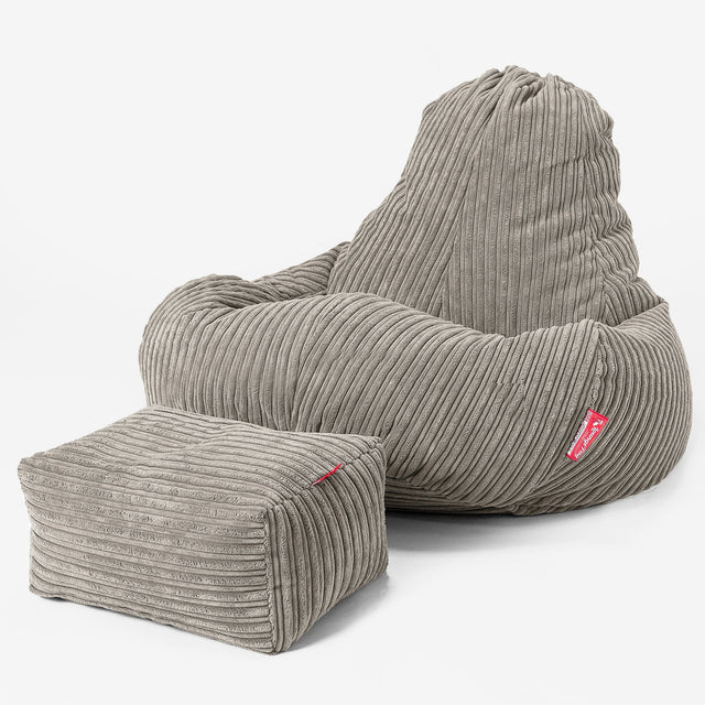 Ultra Lux Gamer Babzsákfotel - Klasszikus Kordbársony Nerc 02